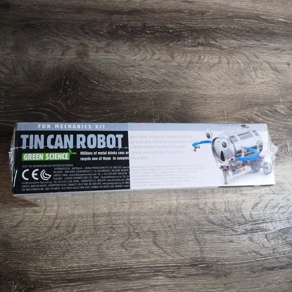 TIN CAN ROBOT KIT~GREEN‎ SCIENCE KIT~BRAND NEW~SEALED BOX ZB